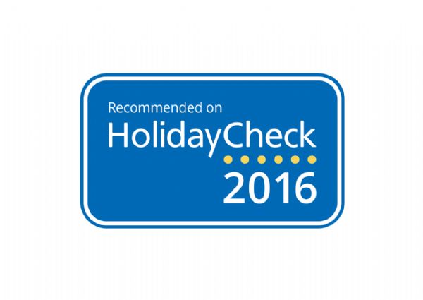 Recommended on HolidayCheck 2016